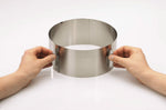 Cercle à gâteaux extensible Gefu Tondo en inox hauteur 8,5cm