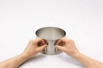 Cercle à gâteaux extensible Gefu Tondo en inox hauteur 8,5cm