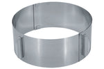 Cercle à gâteaux extensible Gefu Tondo en inox hauteur 8,5cm