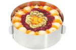 Cercle à gâteaux extensible Gefu Tondo en inox hauteur 8,5cm