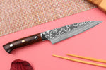 Couteau universel japonais Takeshi Saji R2 Damas Mosaïque 13cm