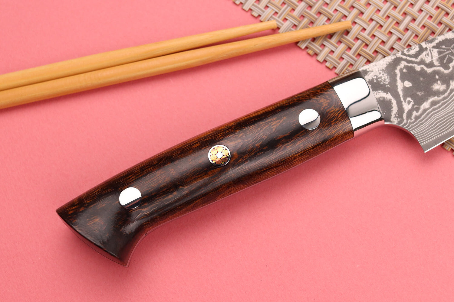 Couteau universel japonais Takeshi Saji R2 Damas Mosaïque 13cm