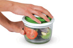 Hachoir multifonction manuel Chef'n VeggiChop 2 en 1 lame inox