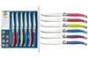 Set de 6 couteaux à steak Colourworks lames dentelées en inox