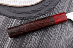 Couteau sujihiki japonais artisanal Yoshimi Kato Minamo SG2 Tsuchime 27cm