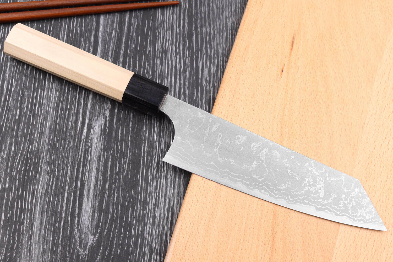 Couteau bunka japonais artisanal Masakage Shimo 17cm Shirogami