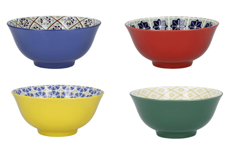 Set de 4 bols KitchenCraft World of Flavours en céramique diamètre 15cm
