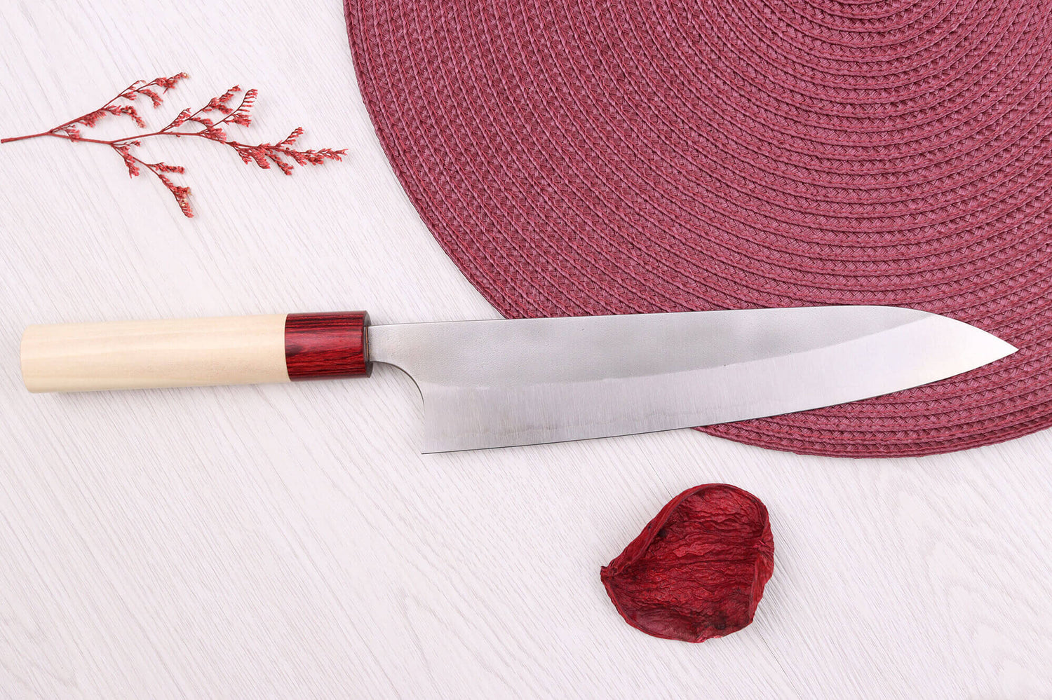 Couteau de chef 21cm japonais artisanal Masakage Yuki Shirogami 2