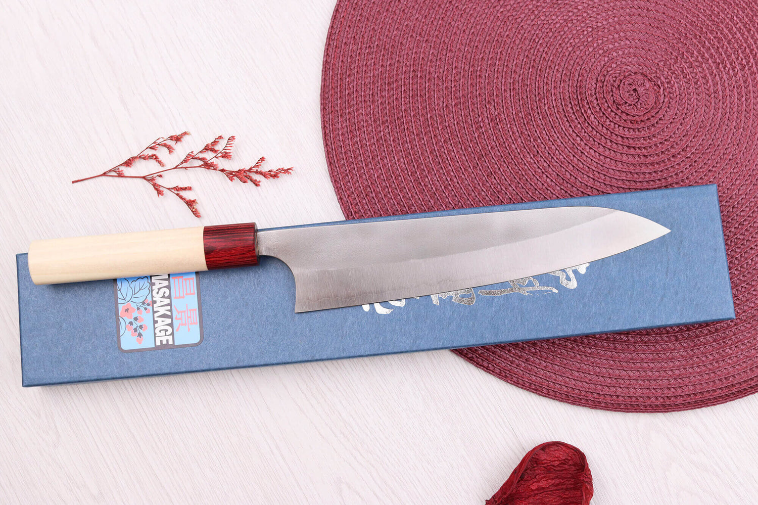 Couteau de chef 21cm japonais artisanal Masakage Yuki Shirogami 2