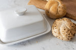Beurrier KitchenCraft en porcelaine blanche 18cm