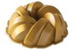Moule à gâteau Nordic Ware Bundt Torsadé gold en fonte d'aluminium diamètre 27cm
