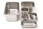 Bac gastronorme GN 1/6 inox 18/0 1L Comas - Hauteur 6,5cm