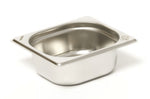 Bac gastronorme GN 1/6 inox 18/0 1L Comas - Hauteur 6,5cm