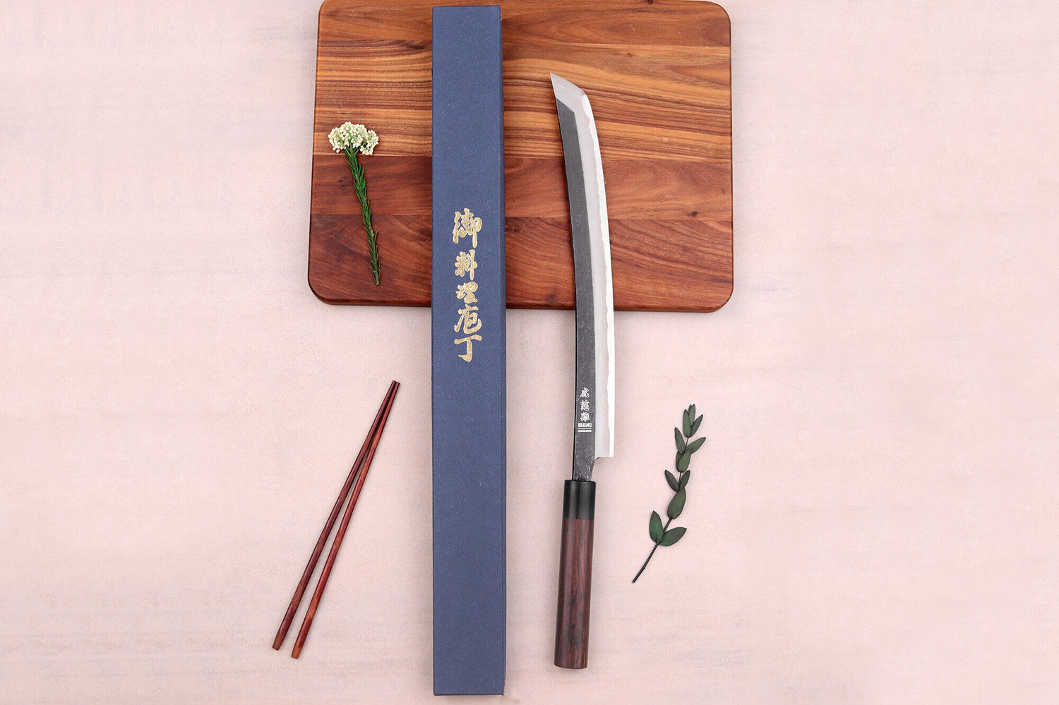 Couteau sakimaru 30cm japonais artisanal Wusaki Sakimaru BS1