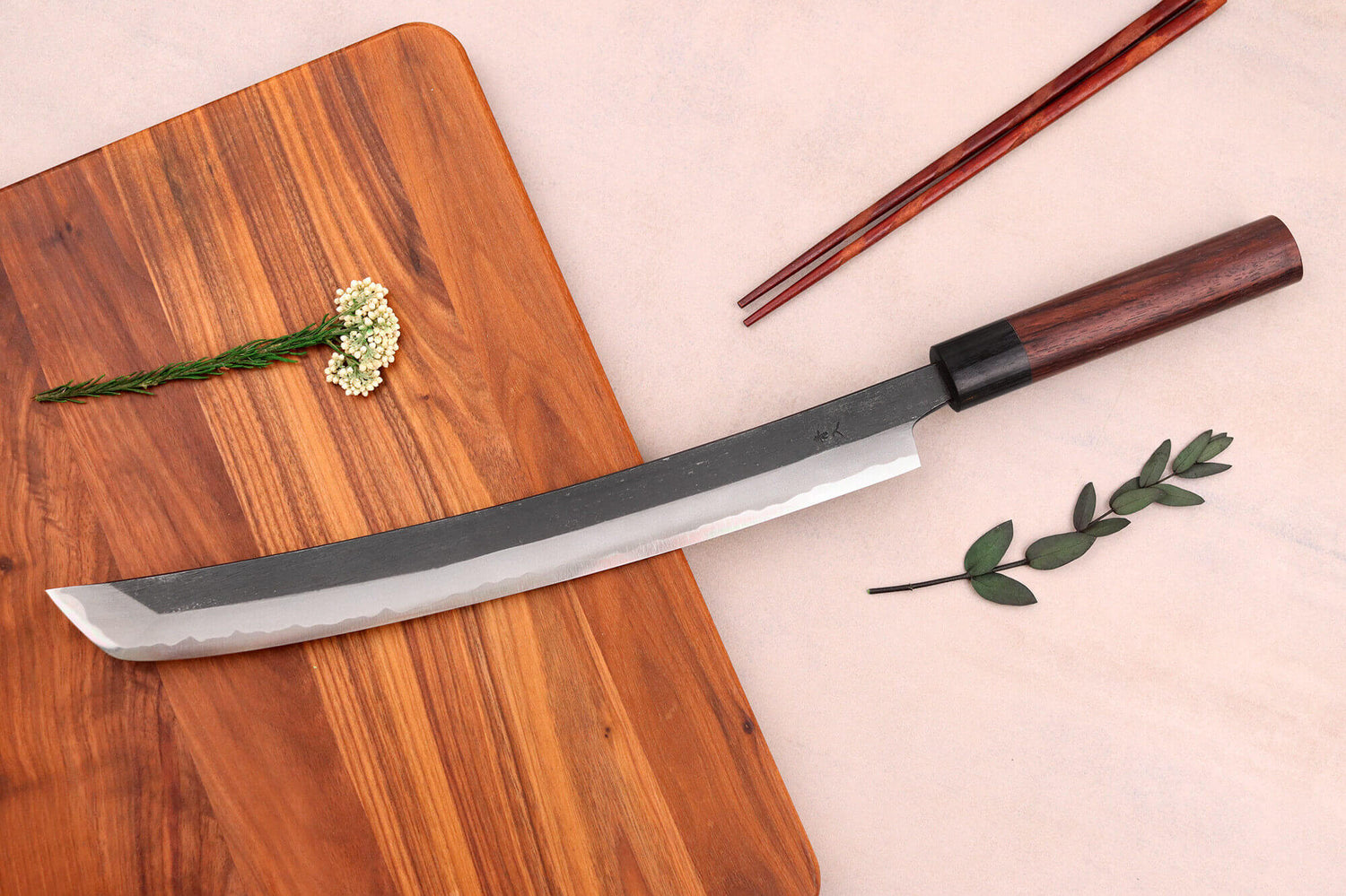 Couteau sakimaru 30cm japonais artisanal Wusaki Sakimaru BS1