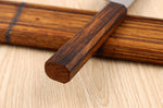 Couteau bunka japonais artisanal Wusaki Yoshi G3 chêne 17cm