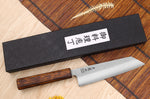 Couteau bunka japonais artisanal Wusaki Yoshi G3 chêne 17cm