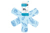 Set de 3 protections KitchenCraft pour poêles antiadhérentes en polyester bleu