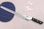 Couteau à saumon alvéolé dos courbé japonais Glestain SO Series 31cm