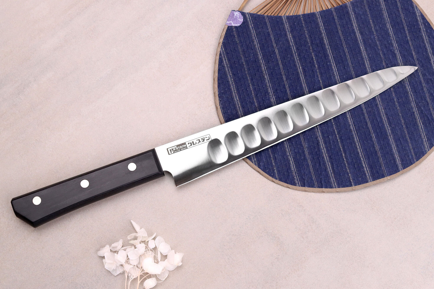 Couteau filet de sole alvéolé japonais Glestain SO Series 24cm