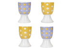 Set de 4 coquetiers KitchenCraft Soleada en porcelaine motifs floraux