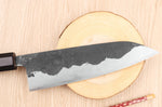 Couteau de chef 18cm japonais artisanal Yoshimune par Kawamura Black WS2