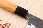 Couteau de chef 18cm japonais artisanal Yoshimune par Kawamura Black WS2
