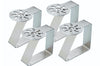 Set de 4 pinces à nappe KitchenCraft Sunshine en acier inox