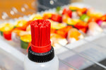Bouteille à sauce pour barbecue MasterClass en polymère avec 3 têtes interchangeables