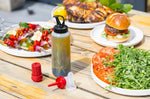 Bouteille à sauce pour barbecue MasterClass en polymère avec 3 têtes interchangeables
