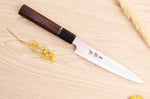 Couteau universel 16,5cm japonais artisanal Sukenari SG2 San Maï manche en bois de rose