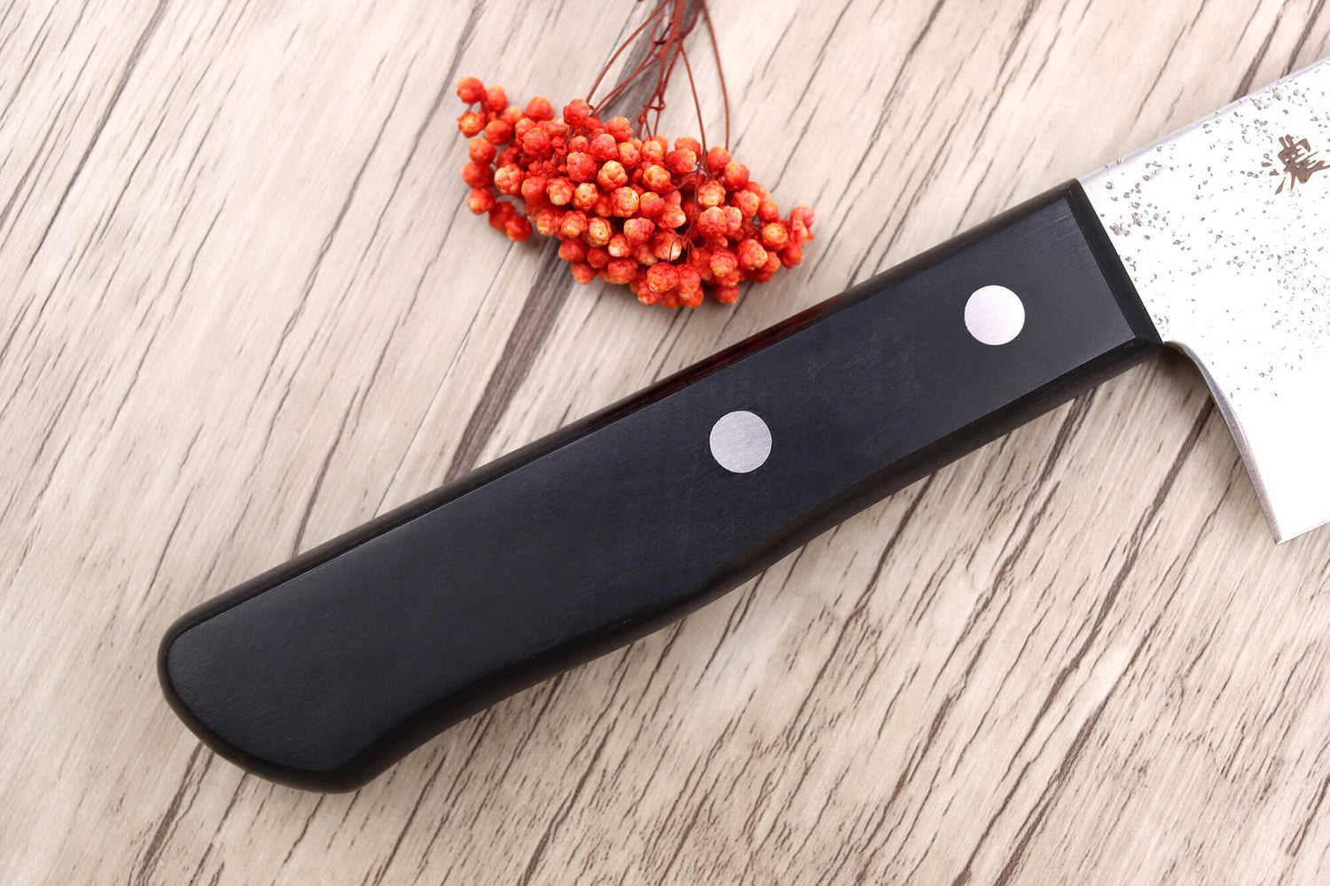 Coffret 3 couteaux japonais Satake Cutlery Nashiji santoku + nakiri + office