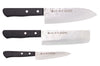 Coffret 3 couteaux japonais Satake Cutlery Nashiji santoku + nakiri + office