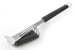 Brosse de nettoyage 3 en 1 MasterClass pour barbecue à poils en inox