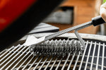 Brosse de nettoyage 3 en 1 MasterClass pour barbecue à poils en inox