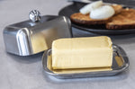 Beurrier MasterClass en acier inox à double paroi pour beurre 250g