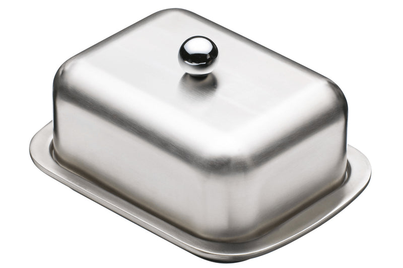 Beurrier MasterClass en acier inox à double paroi pour beurre 250g