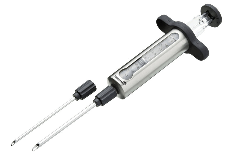 Seringue à marinade MasterClass en acier inox 45ml + 2 aiguilles