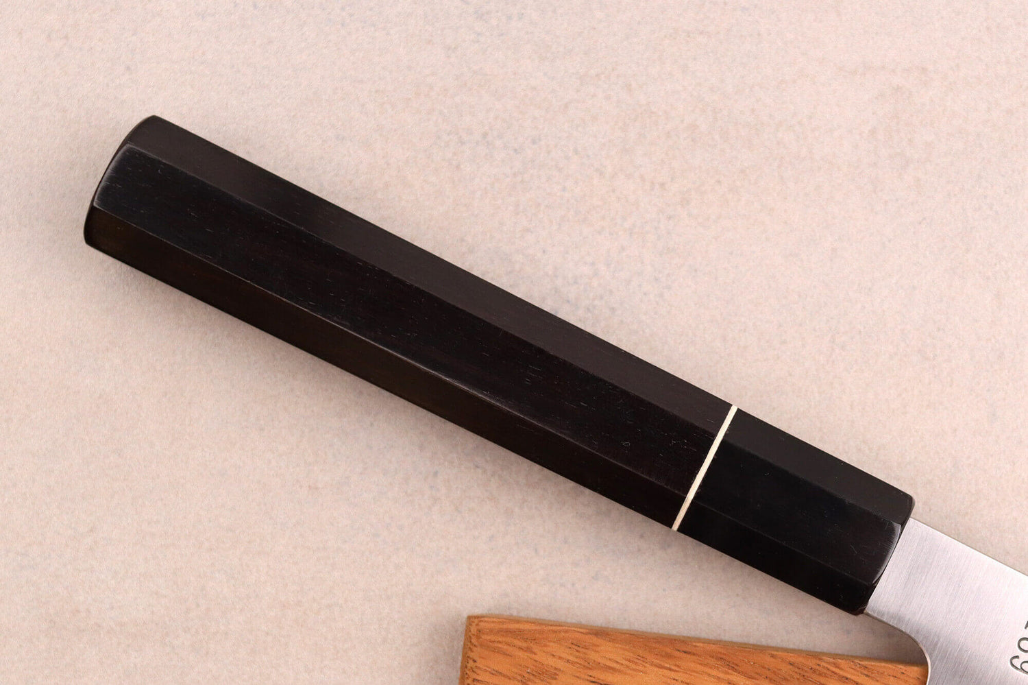 Couteau sujihiki 27cm japonais artisanal Sukenari ZDP-189 San Maï manche en ébène