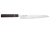 Couteau sujihiki 27cm japonais artisanal Sukenari ZDP-189 San Maï manche en ébène