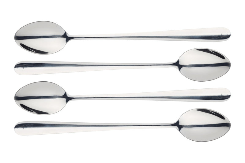 Set de 4 cuillères à café MasterClass en acier inox finition polie miroir 19,5cm