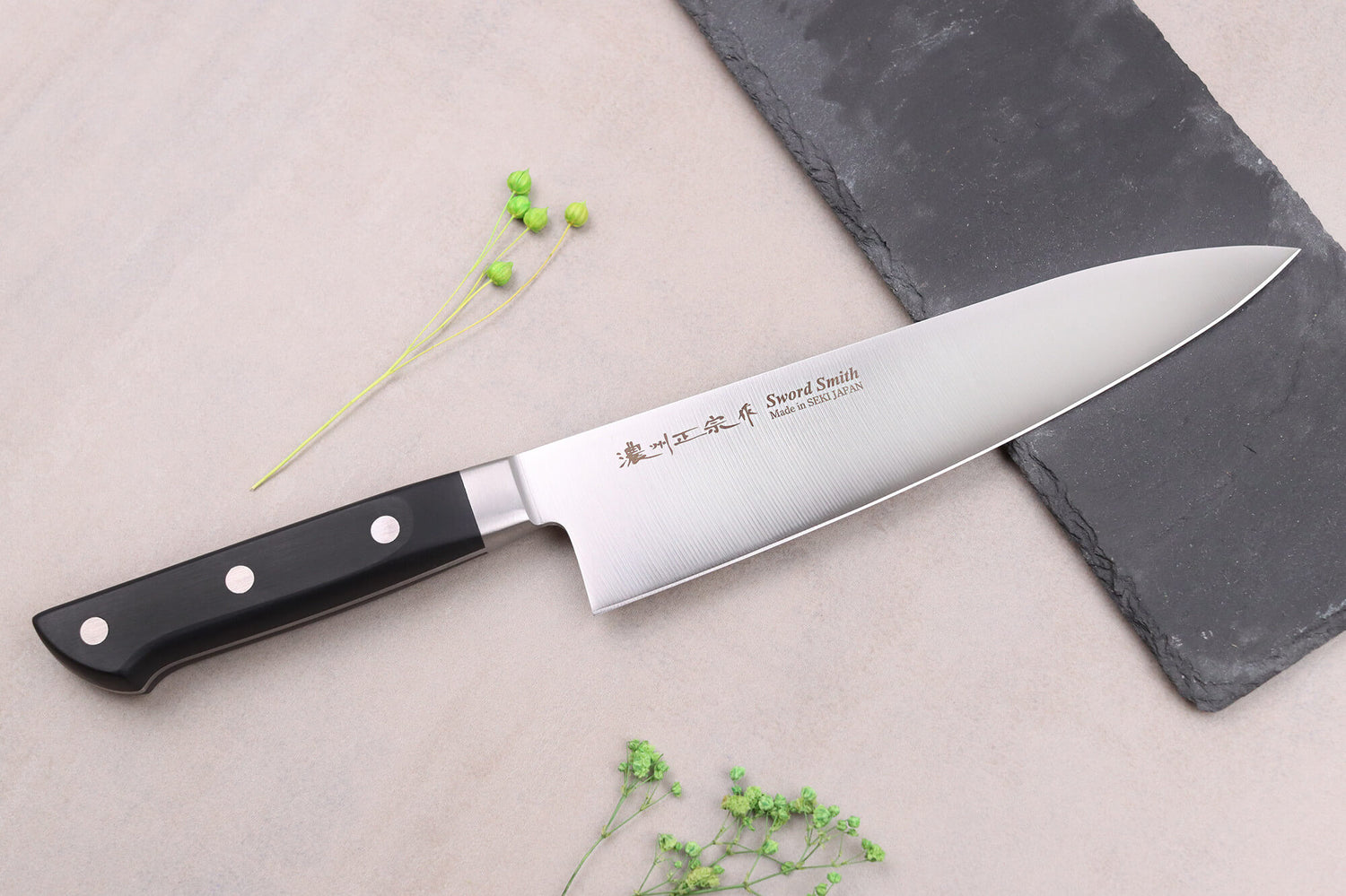 Coffret 2 couteaux japonais Satake Cutlery ABS chef 21cm + office 9cm