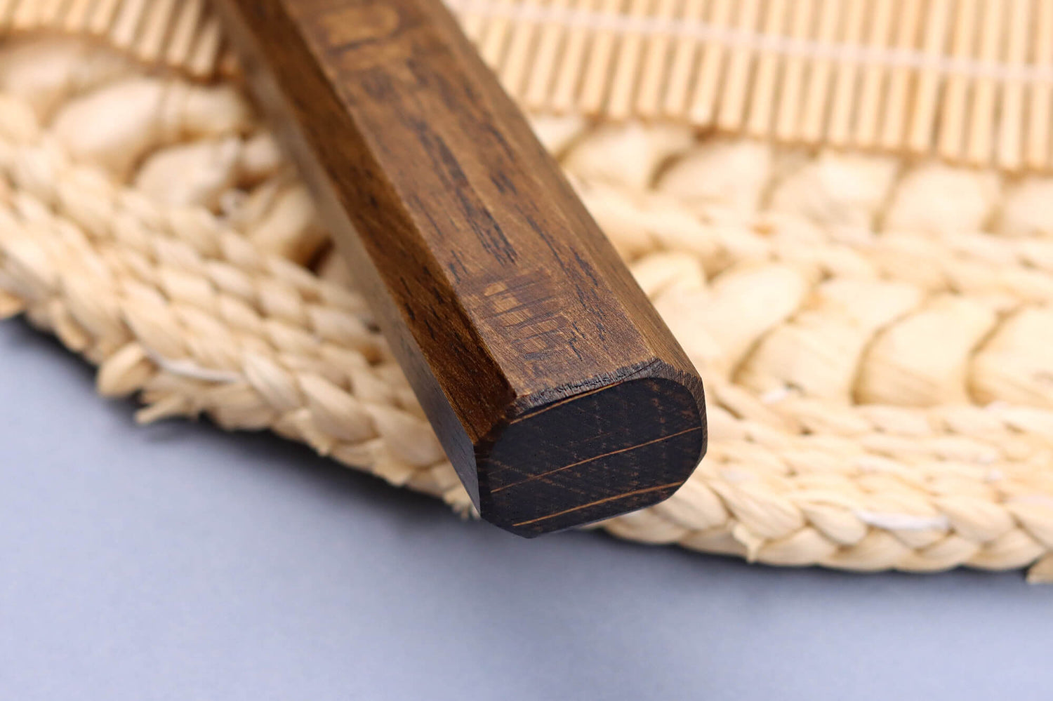 Couteau nakiri japonais artisanal Wusaki Unagi AUS10 damas 16,5cm manche chêne