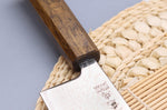 Couteau nakiri japonais artisanal Wusaki Unagi AUS10 damas 16,5cm manche chêne
