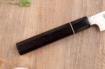 Couteau sujihiki kiritsuke 24cm japonais artisanal Sukenari ZDP-189 damas manche en ébène