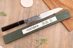 Couteau sujihiki kiritsuke 24cm japonais artisanal Sukenari ZDP-189 damas manche en ébène