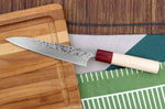 Couteau universel japonais artisanal Masakage Kiri 15cm damas 49 couches