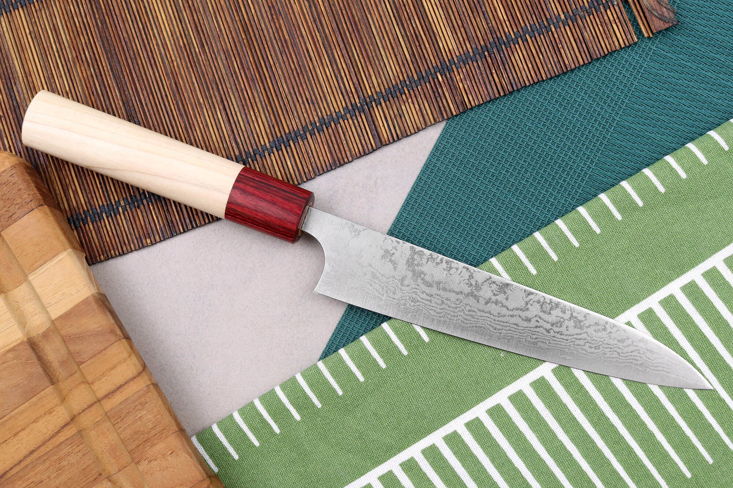 Couteau universel japonais artisanal Masakage Kiri 15cm damas 49 couches