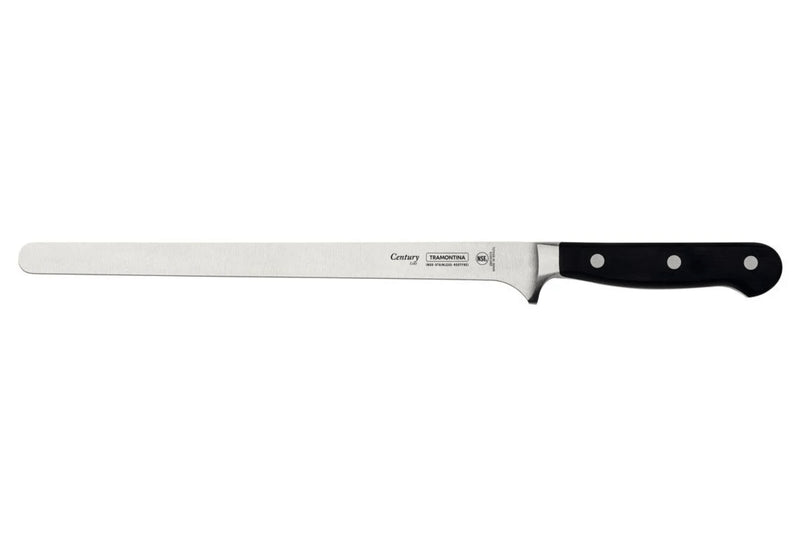 Couteau à jambon Tramontina Century lame forgée 25cm manche polycarbonate noir