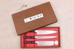 Coffret 3 couteaux japonais Satake Cutlery ABS sujihiki + chef + nakiri